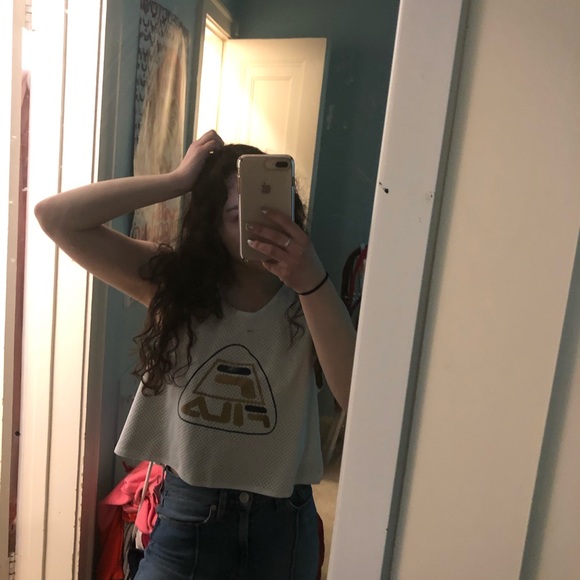 cropped retro fila jersey, reversible (NWT!!) - Picture 2 of 4